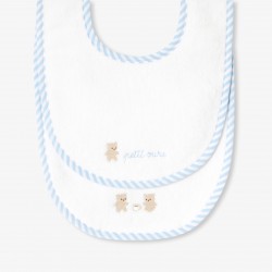 Set of 2 baby boy terry bibs