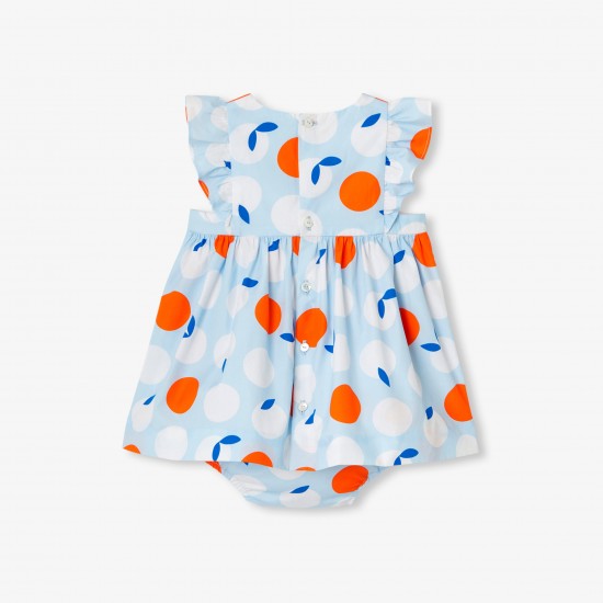 Baby girl dress in poplin