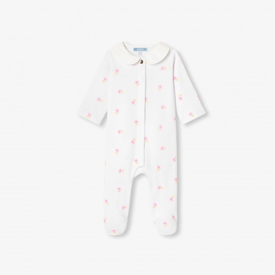 Baby girl pajamas in cotton interlock