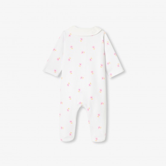 Baby girl pajamas in cotton interlock
