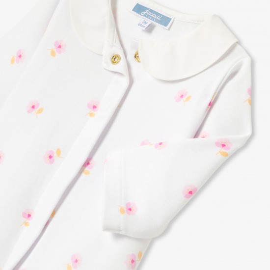 Baby girl pajamas in cotton interlock