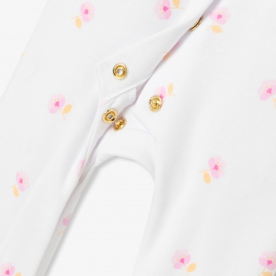 Baby girl pajamas in cotton interlock