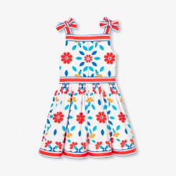 Girl dress in poplin