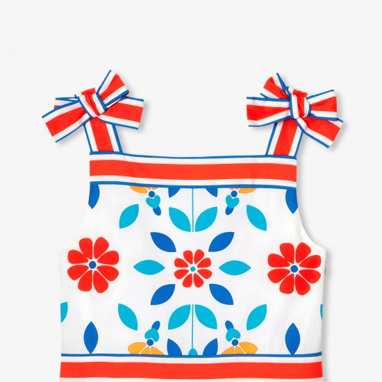 Girl dress in poplin