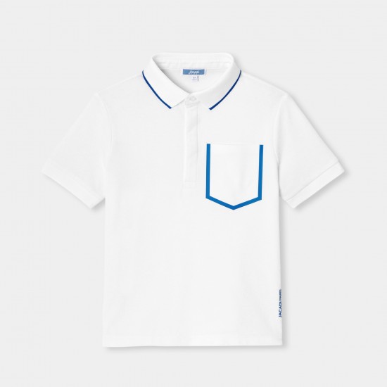 Boy polo shirt in cotton piqué