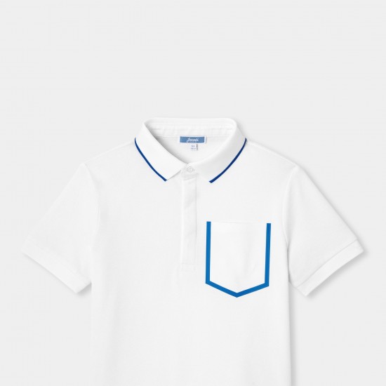 Boy polo shirt in cotton piqué