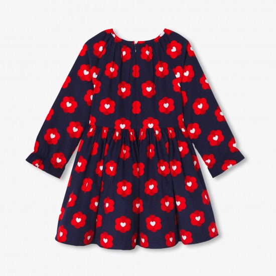 Girl dress in milleraies velvet 