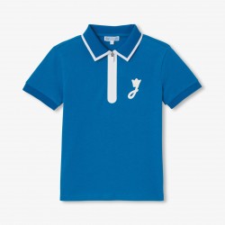 Boy short-sleeved polo shirt