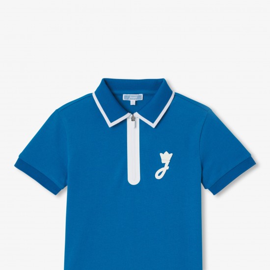 Boy short-sleeved polo shirt