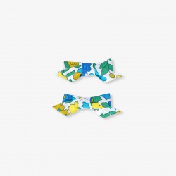 Baby girl duo of  Liberty fabric bow hair clips