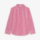 Children shirt in striped poplin