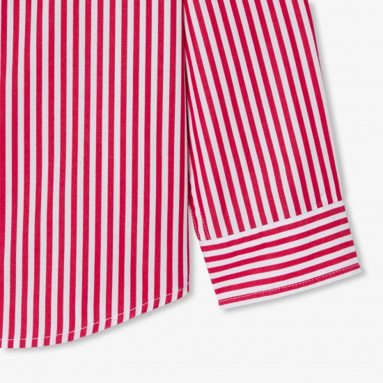 Children shirt in striped poplin