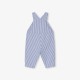 Baby boy overalls in striped twill