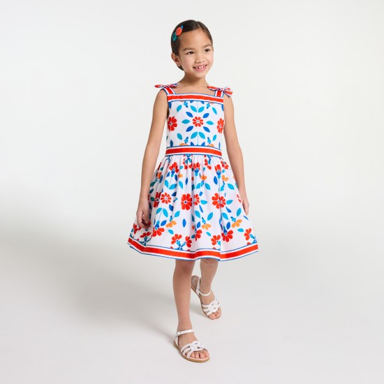 Girl dress in poplin