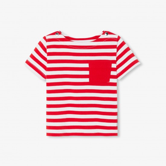 Baby boy short-sleeved Breton tee