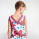 Girl cross-back top in poplin