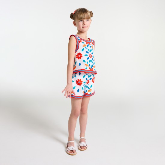 Girl poplin shorts
