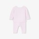 Baby girl set in garter stitch