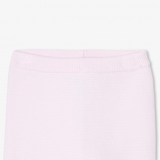 Baby girl set in garter stitch