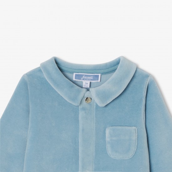 Baby boy velvet pajamas