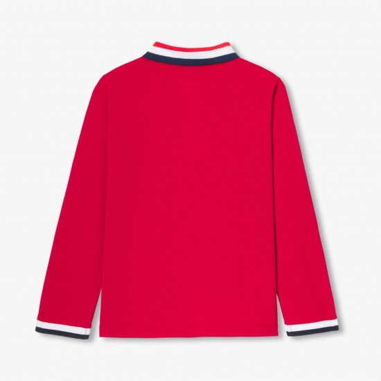 Boy polo shirt in cotton piqué