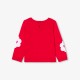 Baby girl cotton jacquard flower sweater