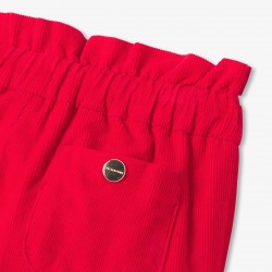 Baby girl pants in milleraies velvet