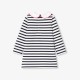Baby girl dress in striped fleece