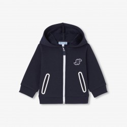 Baby boy fleece zip-up sweatshirt