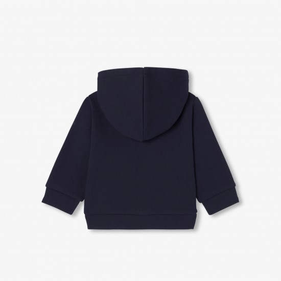 Baby boy fleece zip-up sweatshirt