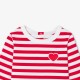 Baby girl Breton tee in thick jersey