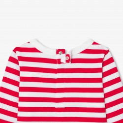Baby girl Breton tee in thick jersey
