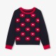 Girl jacquard flower sweater Girl jacquard flower sweater