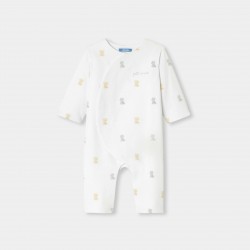 Baby jumpsuit in wadded jersey