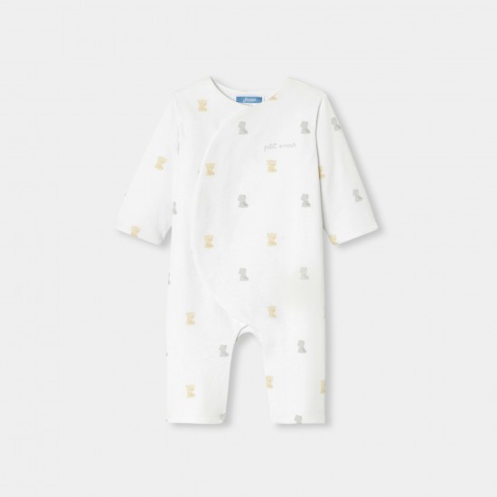 Baby jumpsuit in wadded jersey