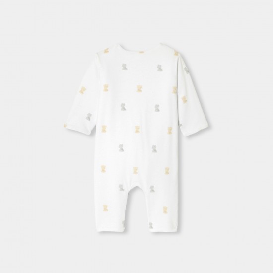 Baby jumpsuit in wadded jersey