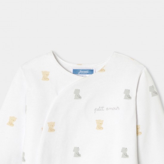 Baby jumpsuit in wadded jersey