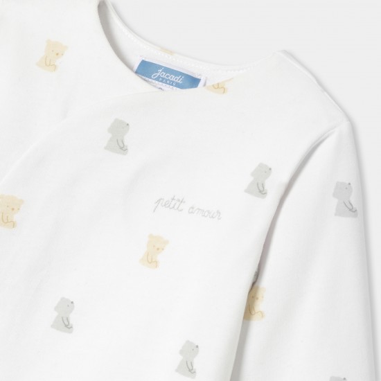 Baby jumpsuit in wadded jersey