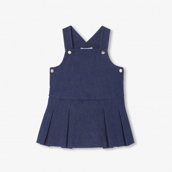 Baby girl denim jumper dress