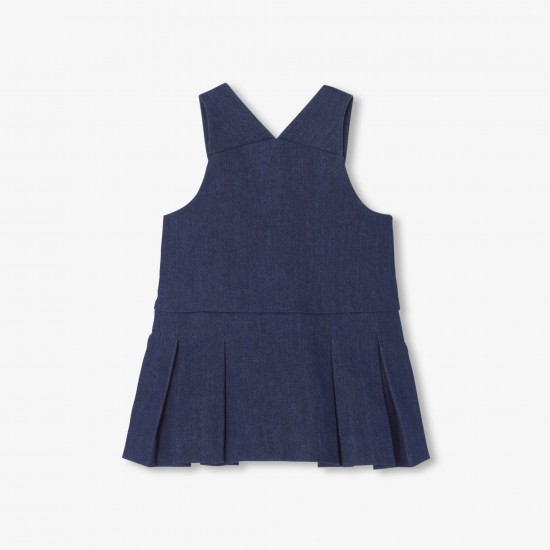 Baby girl denim jumper dress
