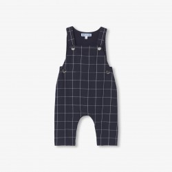 Baby boy checked  overalls