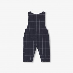 Baby boy checked  overalls