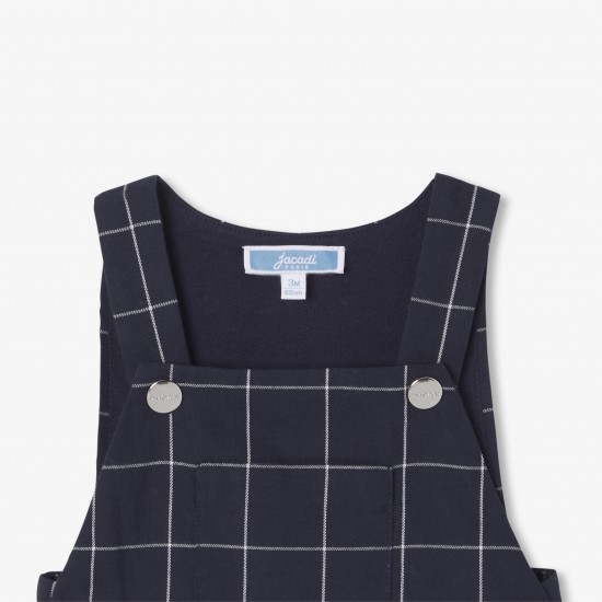 Baby boy checked  overalls