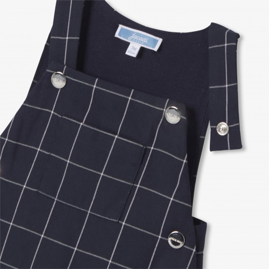 Baby boy checked  overalls