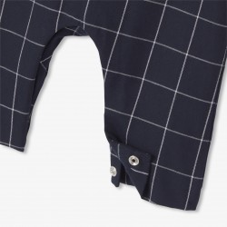 Baby boy checked  overalls