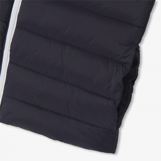 Boy reversible sleeveless down jacket