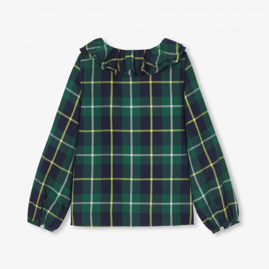 Girl tartan blouse