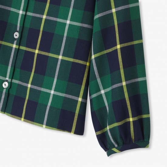 Girl tartan blouse