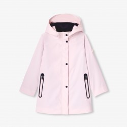 Girl rubber-effect parka
