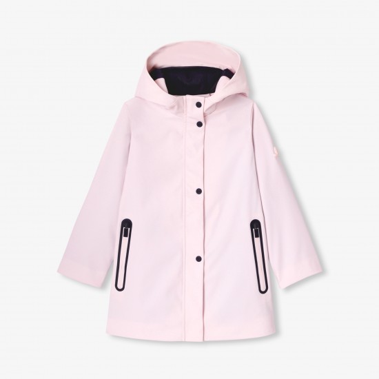Girl rubber-effect parka